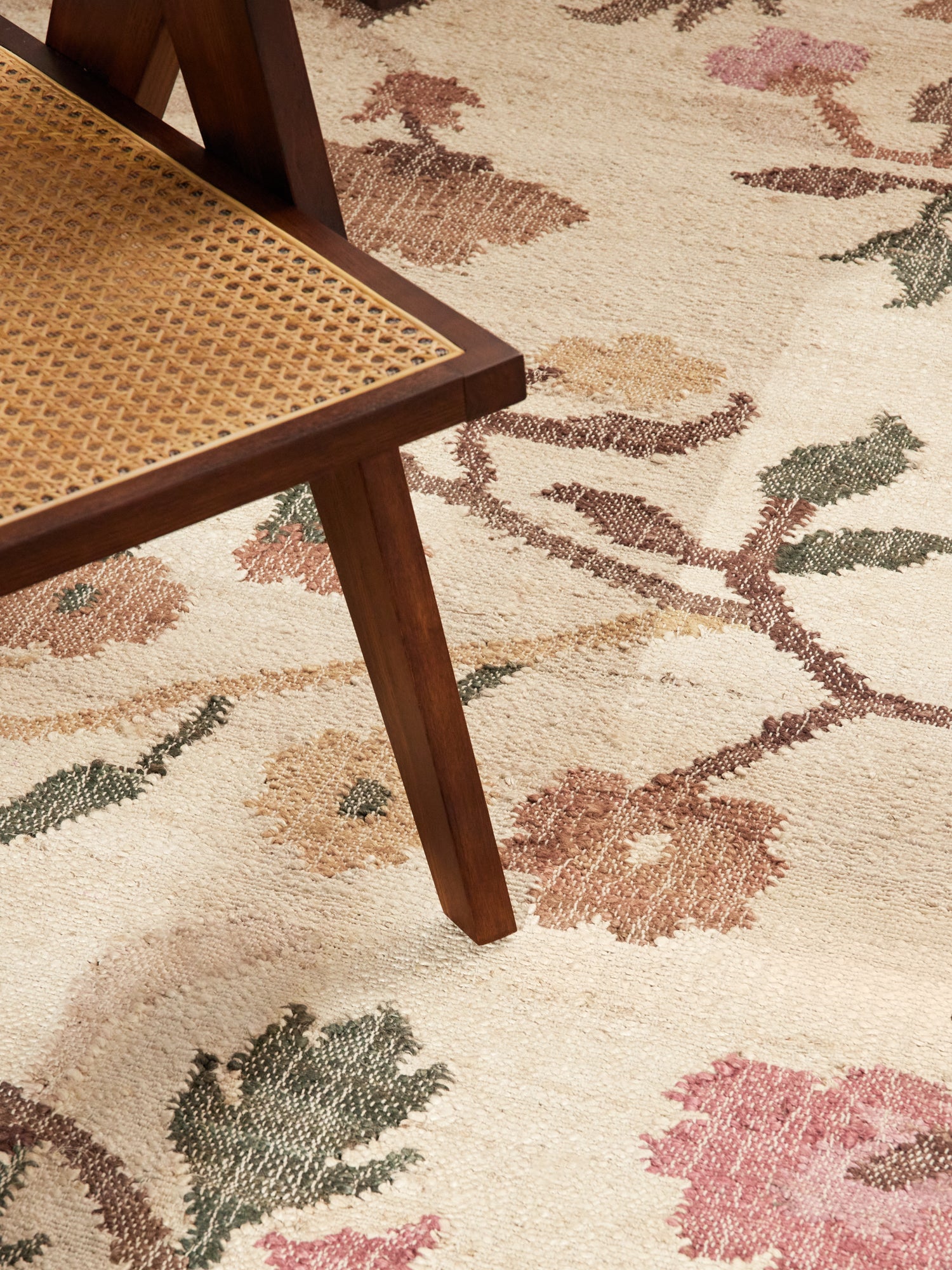 ROYA AFGHAN HANDvävd KELIM-MATTA, 106259 CREAM-MULTI