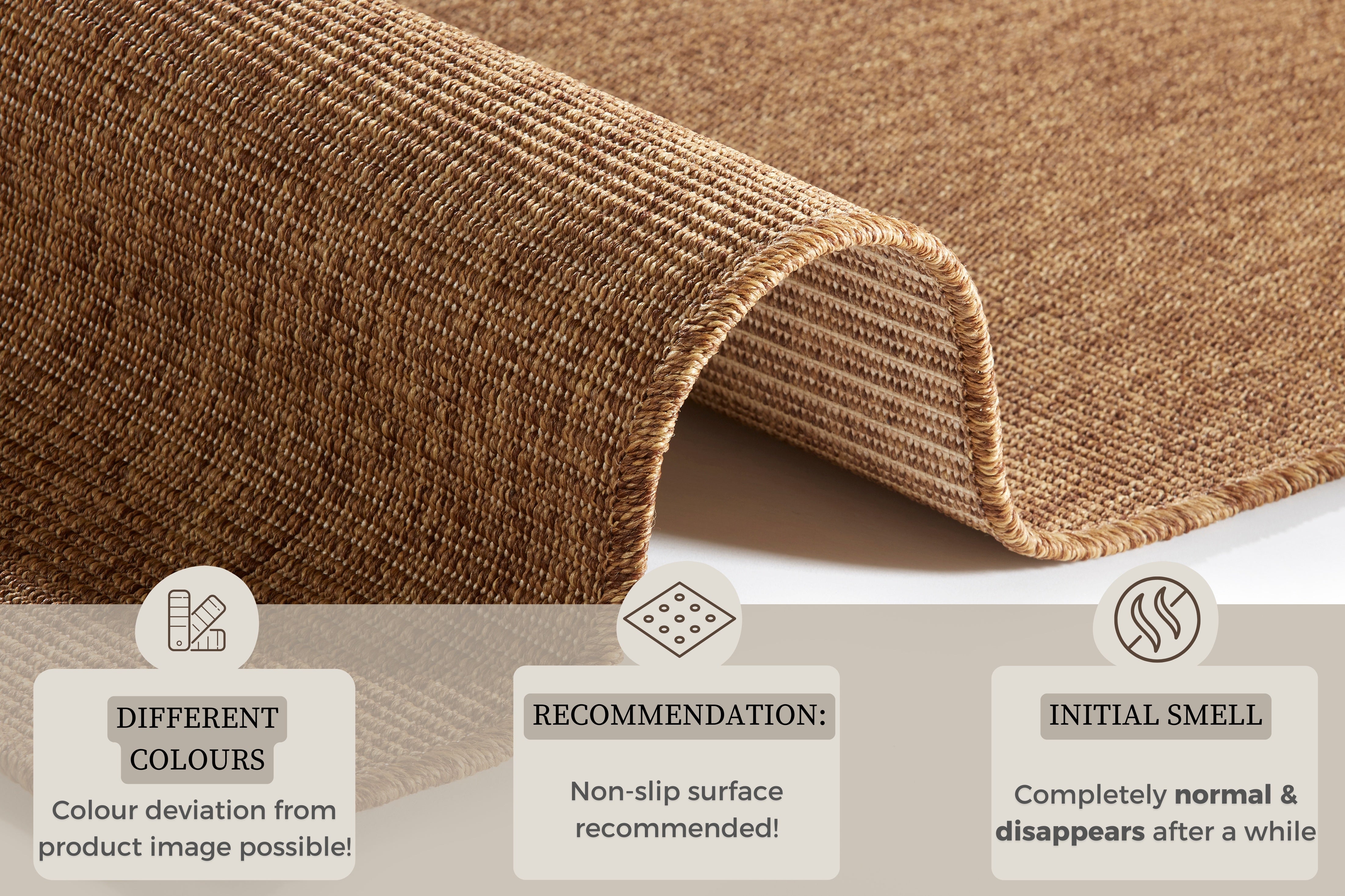 HANSE HOME MATTLÖPARE NATUR, NATURBRUN 103530