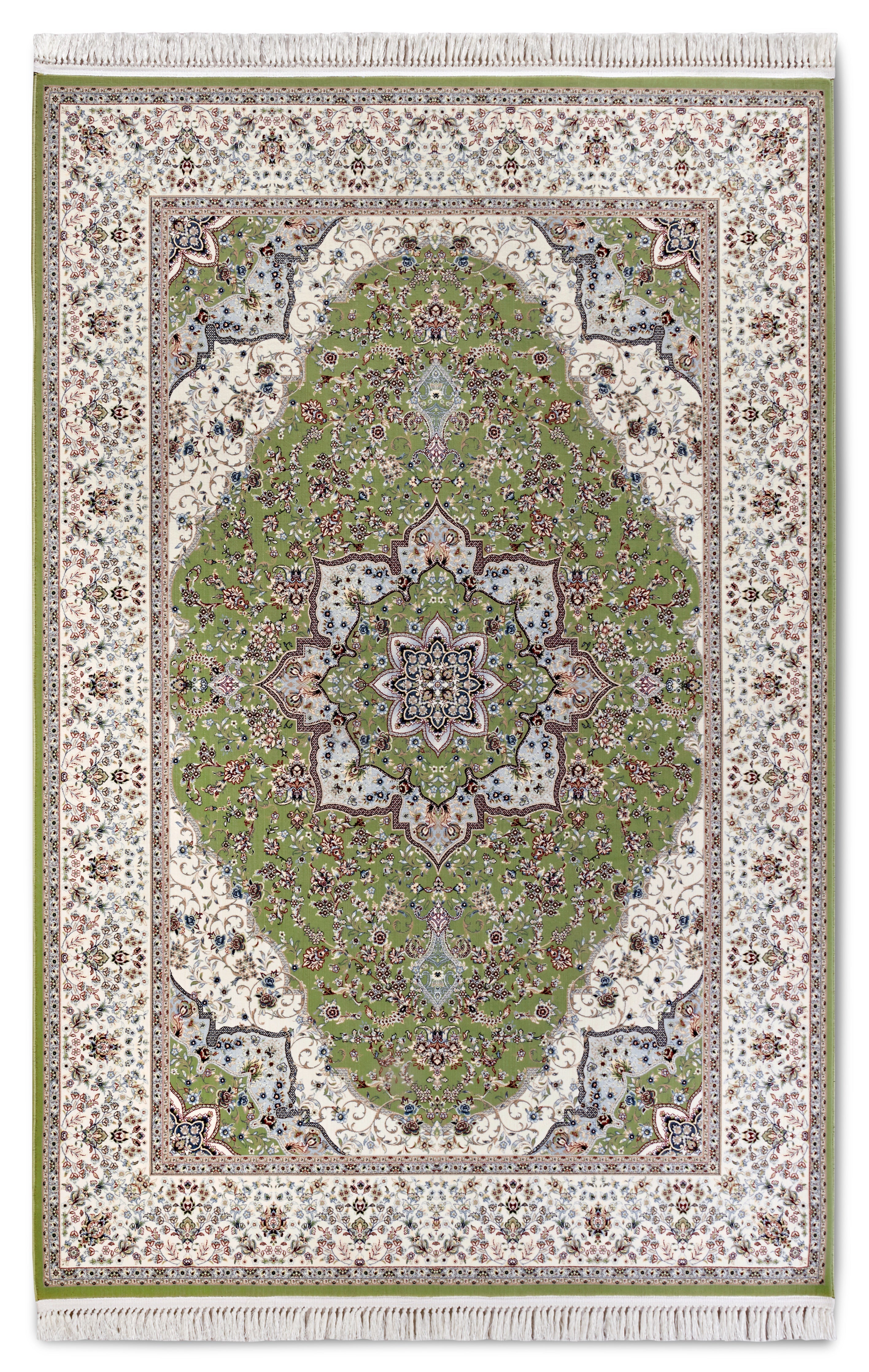 VILLEROY &amp; BOCH 106128 ORIENTALISK MATTA ETIENNE, GRÖN-KRÄMFÄRGAD