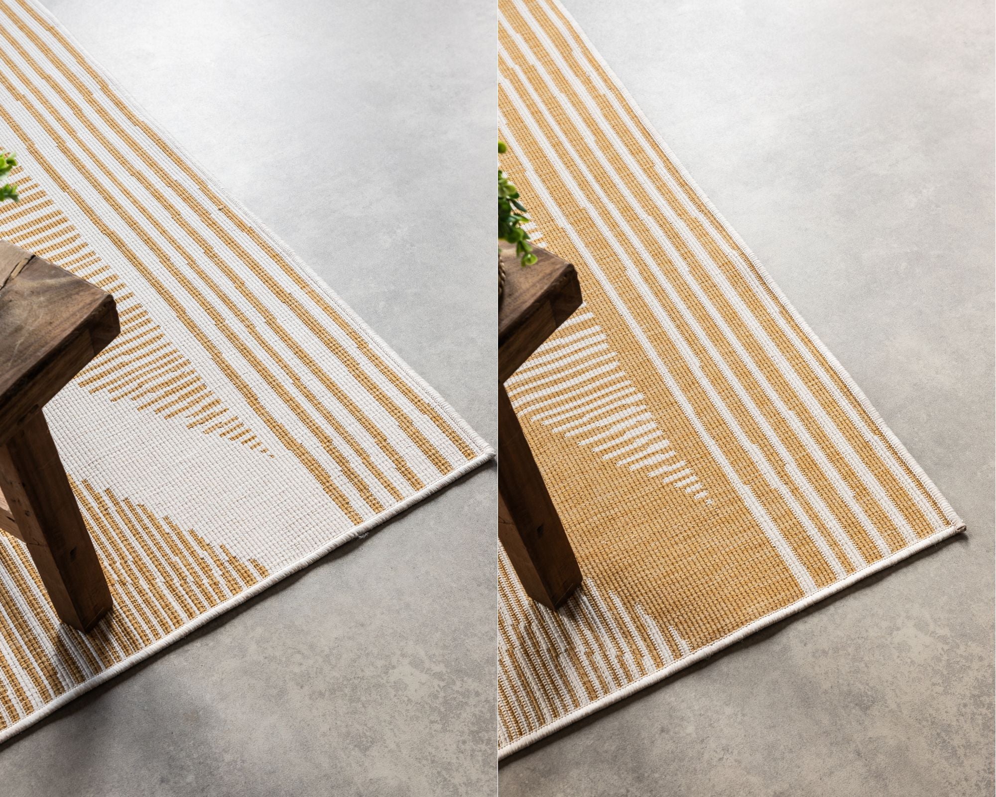 TVÅ - VÄNDBAR MATTA OCKER - 106017