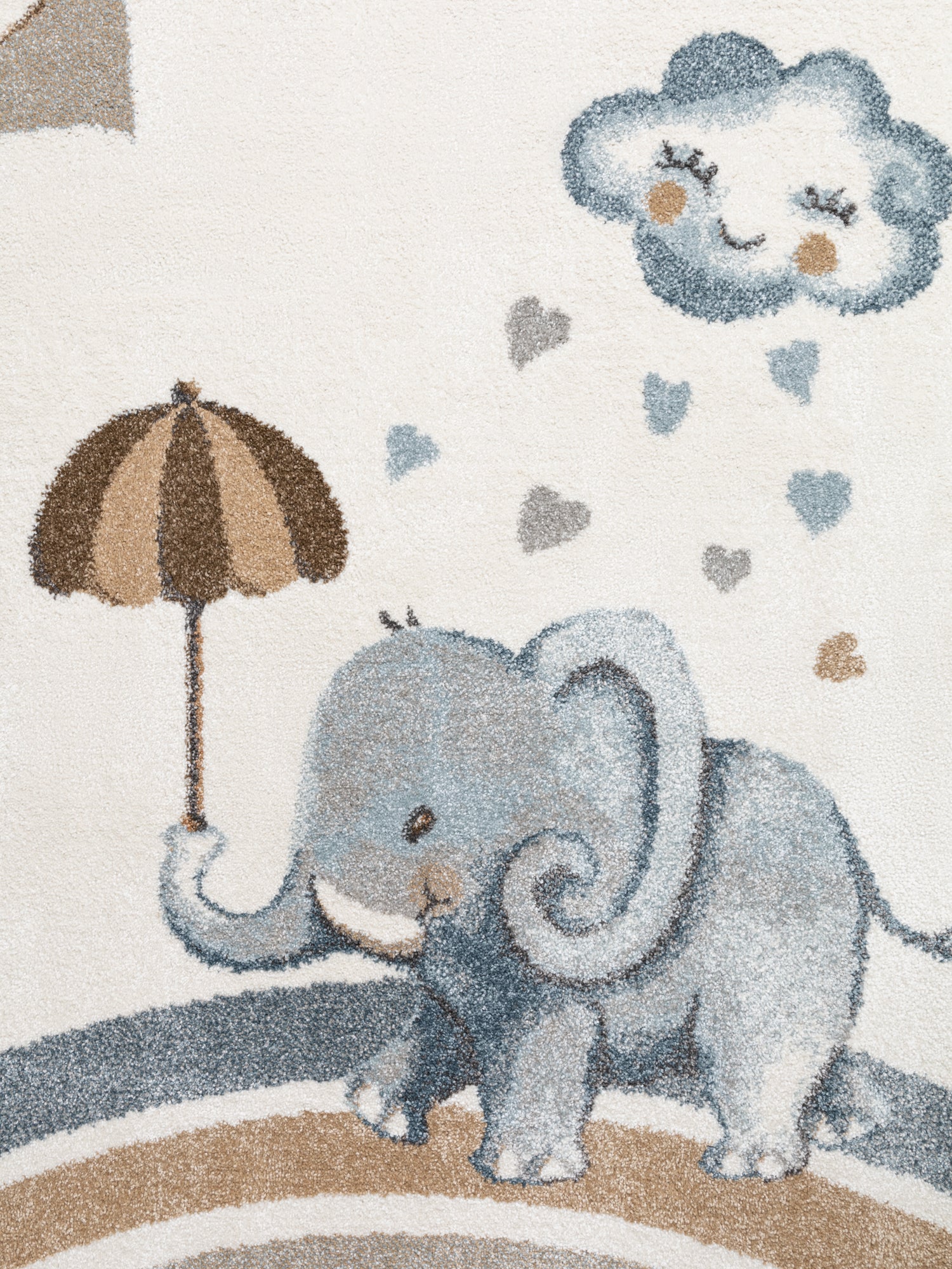 VILLEROY &amp; BOCH BOHO KIDS BARNFILT - ELEPHANT RAIN, CREAM MULTI 106306
