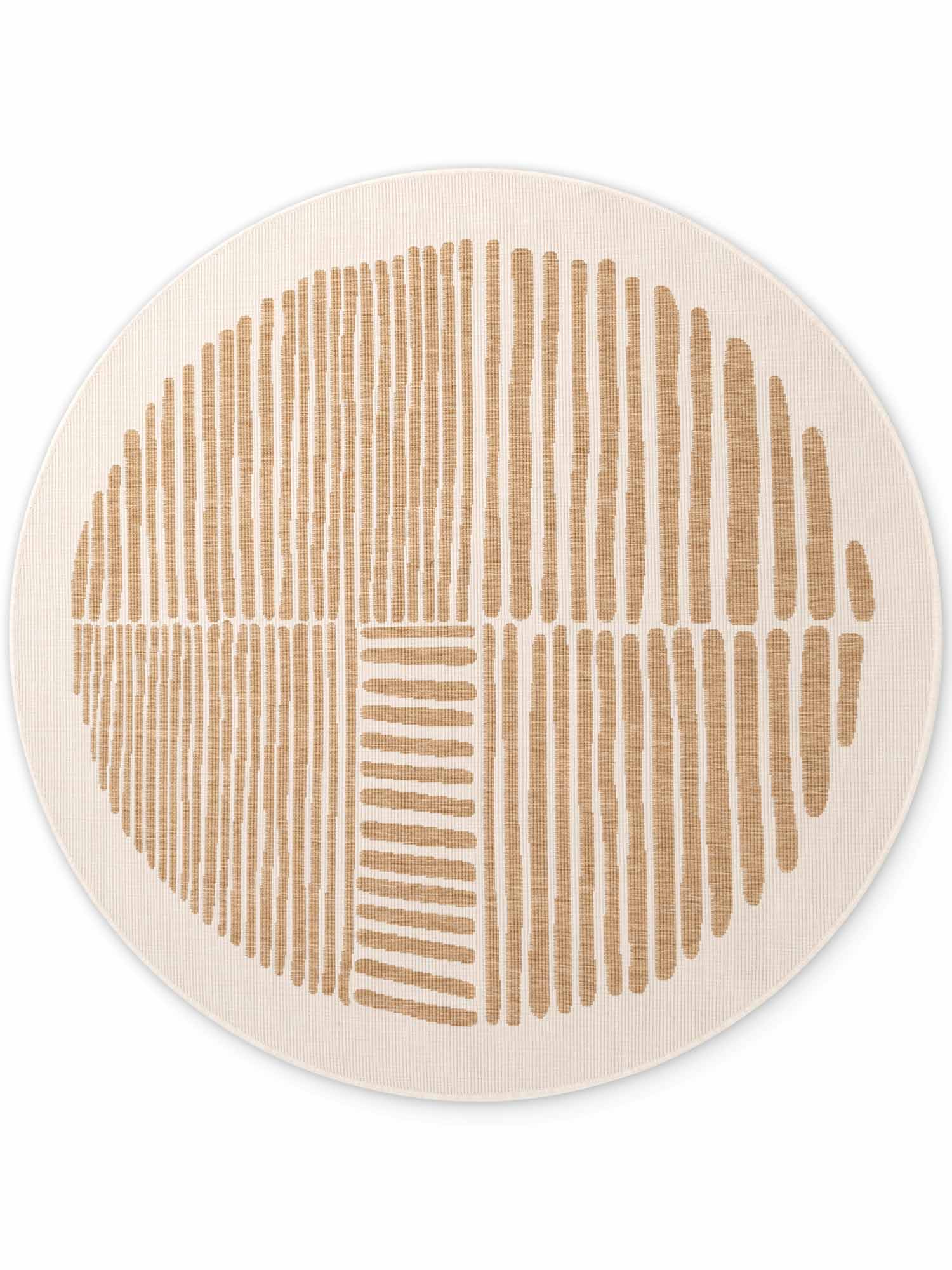 TED BAKER HARINGEY PLATTVÄVD MATTA, RÅGBAND JUTE-VIT