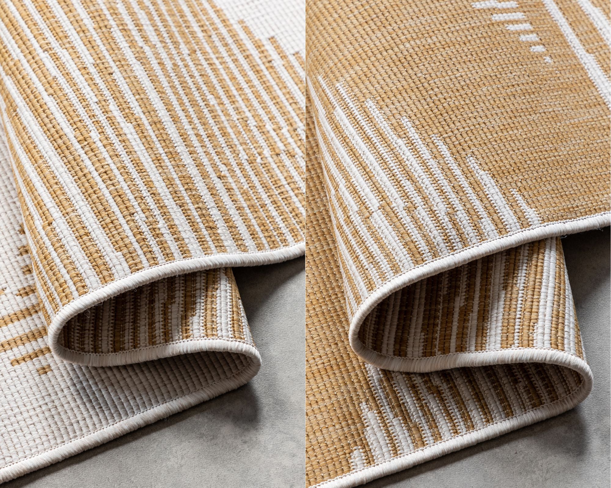 TVÅ - VÄNDBAR MATTA OCKER - 106017