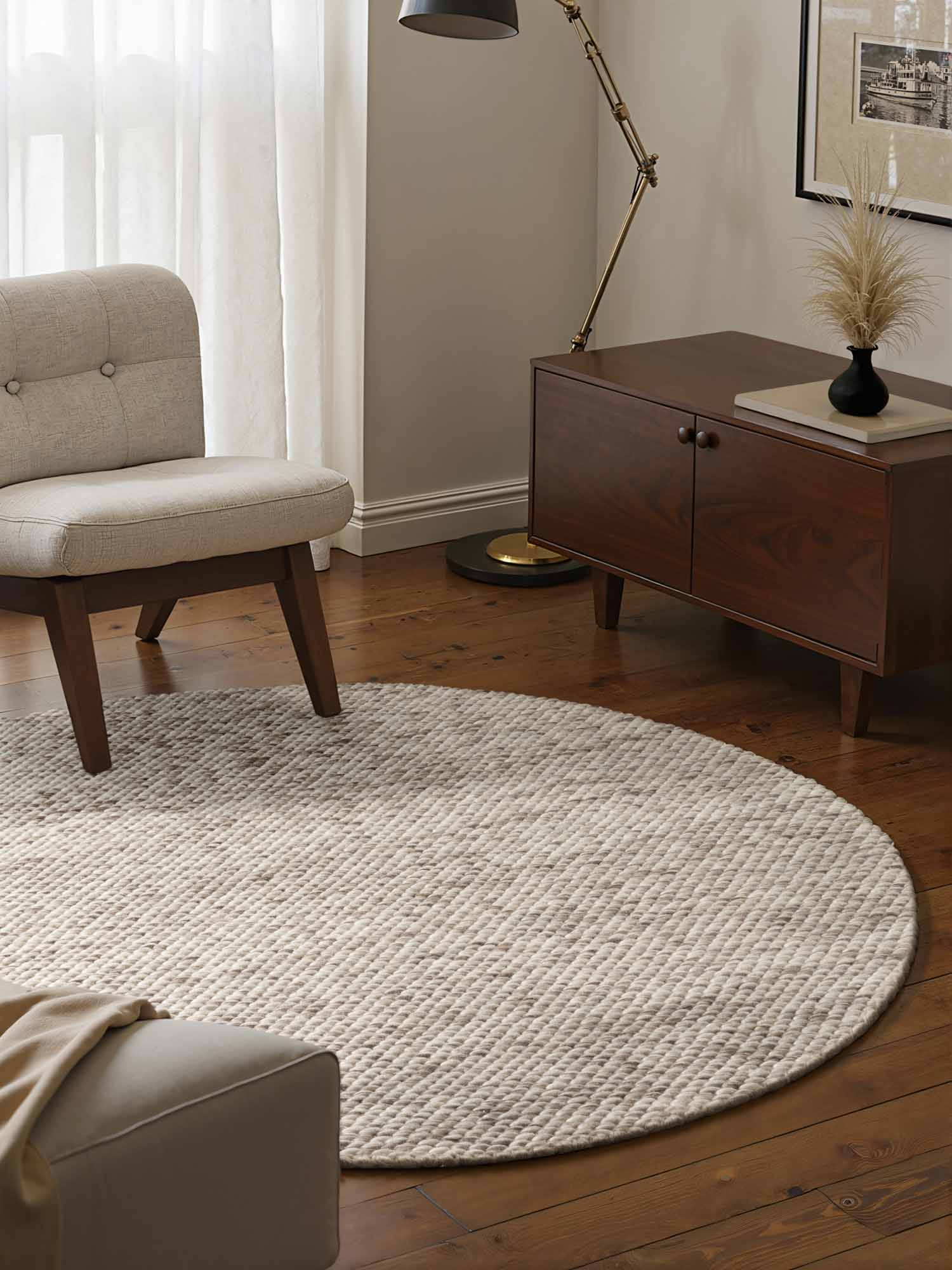 ELLE DECORATION LYON ULLMATTA, BÖNOR NATURLIG KRÄMBRUN