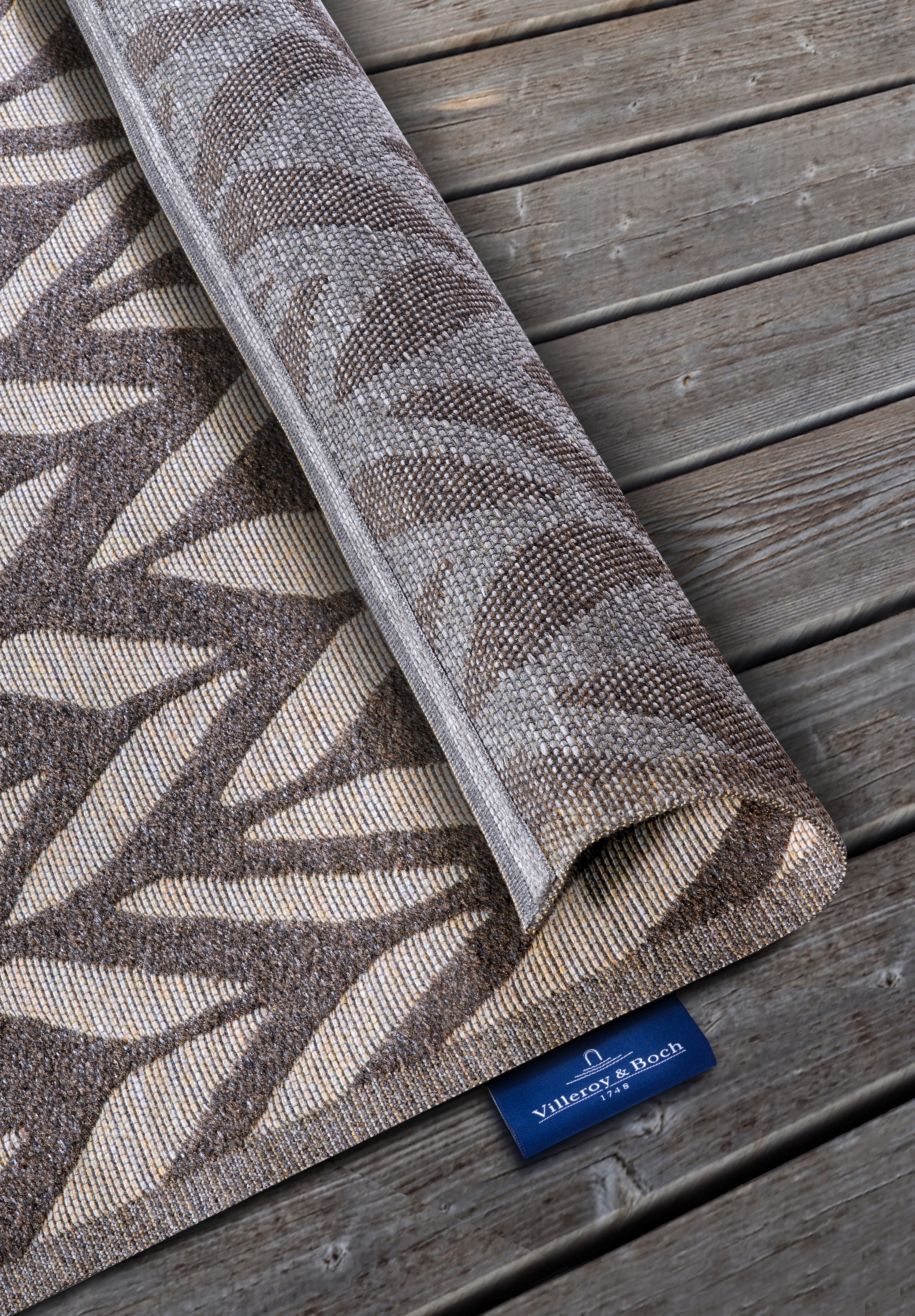 VILLEROY &amp; BOCH 106150 INOMHUS- OCH UTOMHUSMATTA, GEORGETTE NATURBRUN-BEIGE