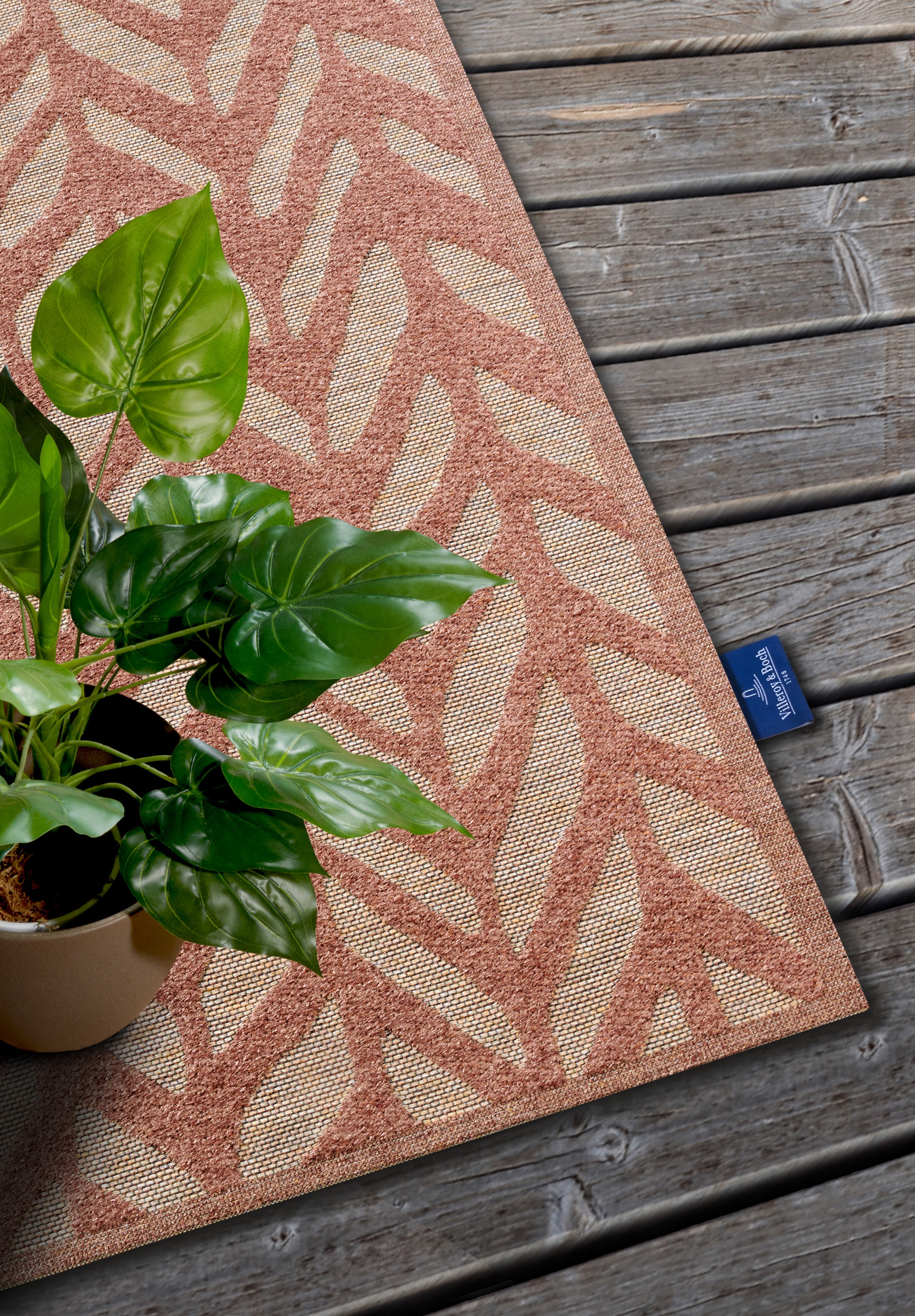 VILLEROY &amp; BOCH 106152 INOMHUS- OCH UTOMHUSMATTA, GEORGETTE NATURKOPPAR