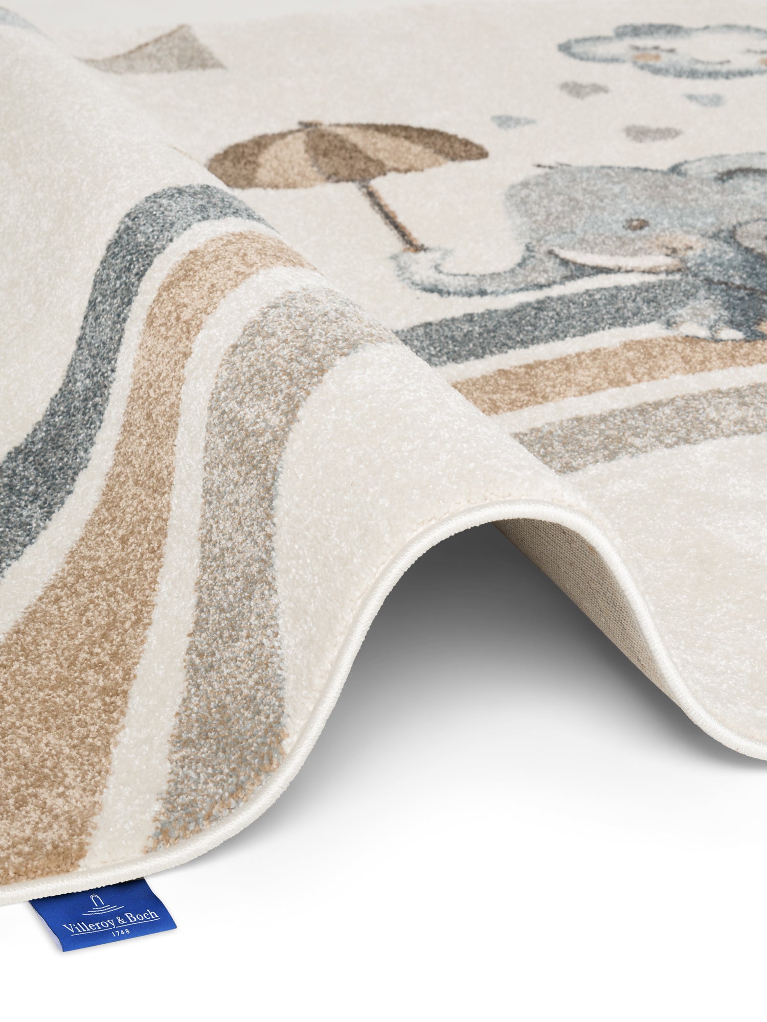 VILLEROY &amp; BOCH BOHO KIDS BARNFILT - ELEPHANT RAIN, CREAM MULTI 106306