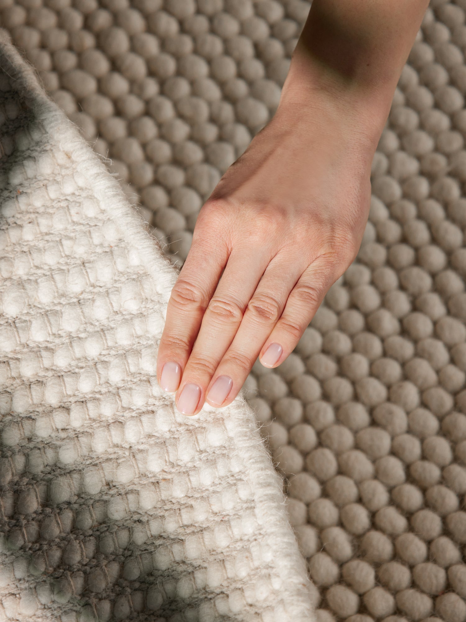 TED BAKER RICHMOND ULDTÆPPE DIANA, NATURLIG HVID