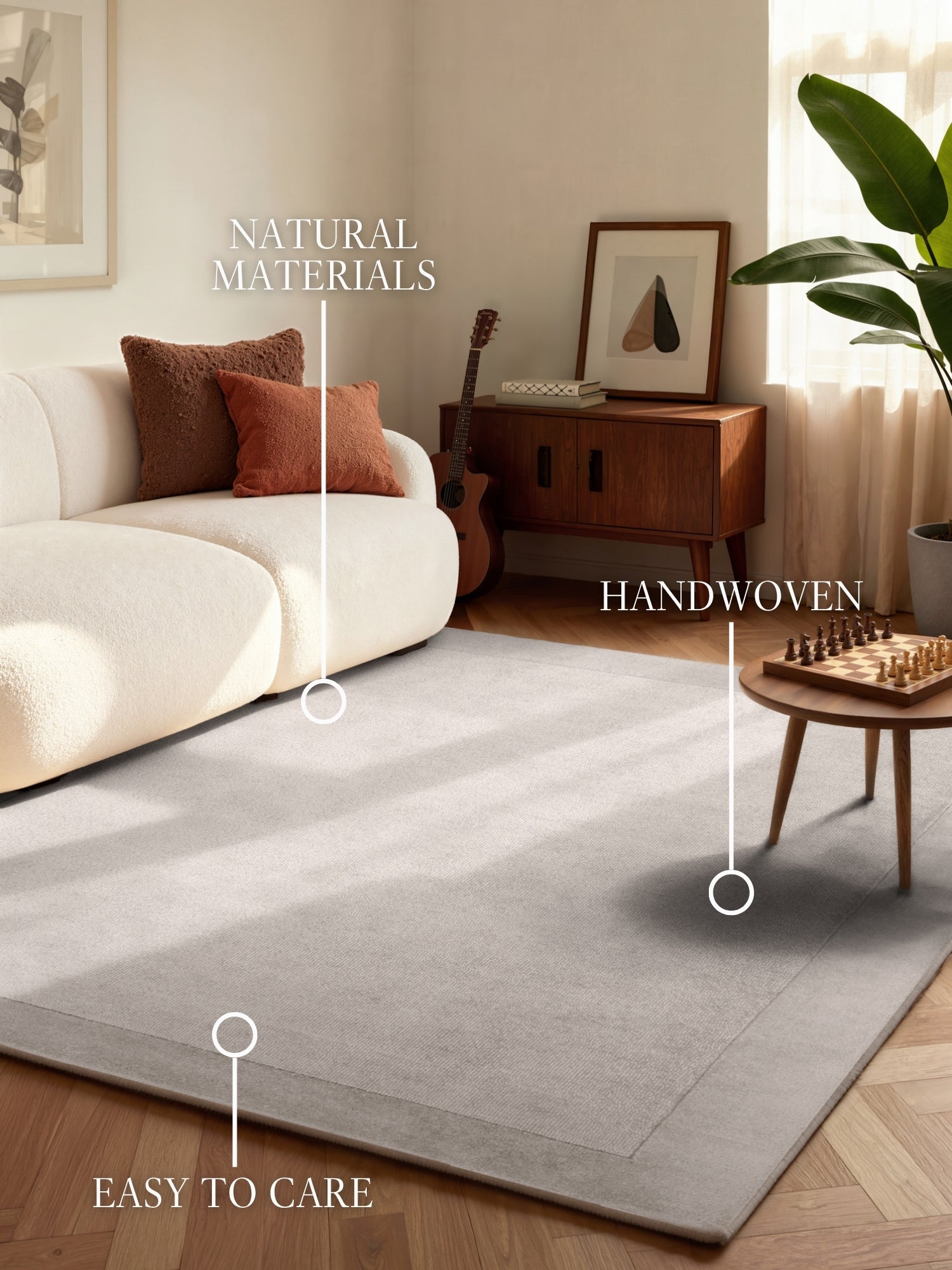 VILLEROY &amp; BOCH 1812 ULLMATTA KARI, NATURGRÅ