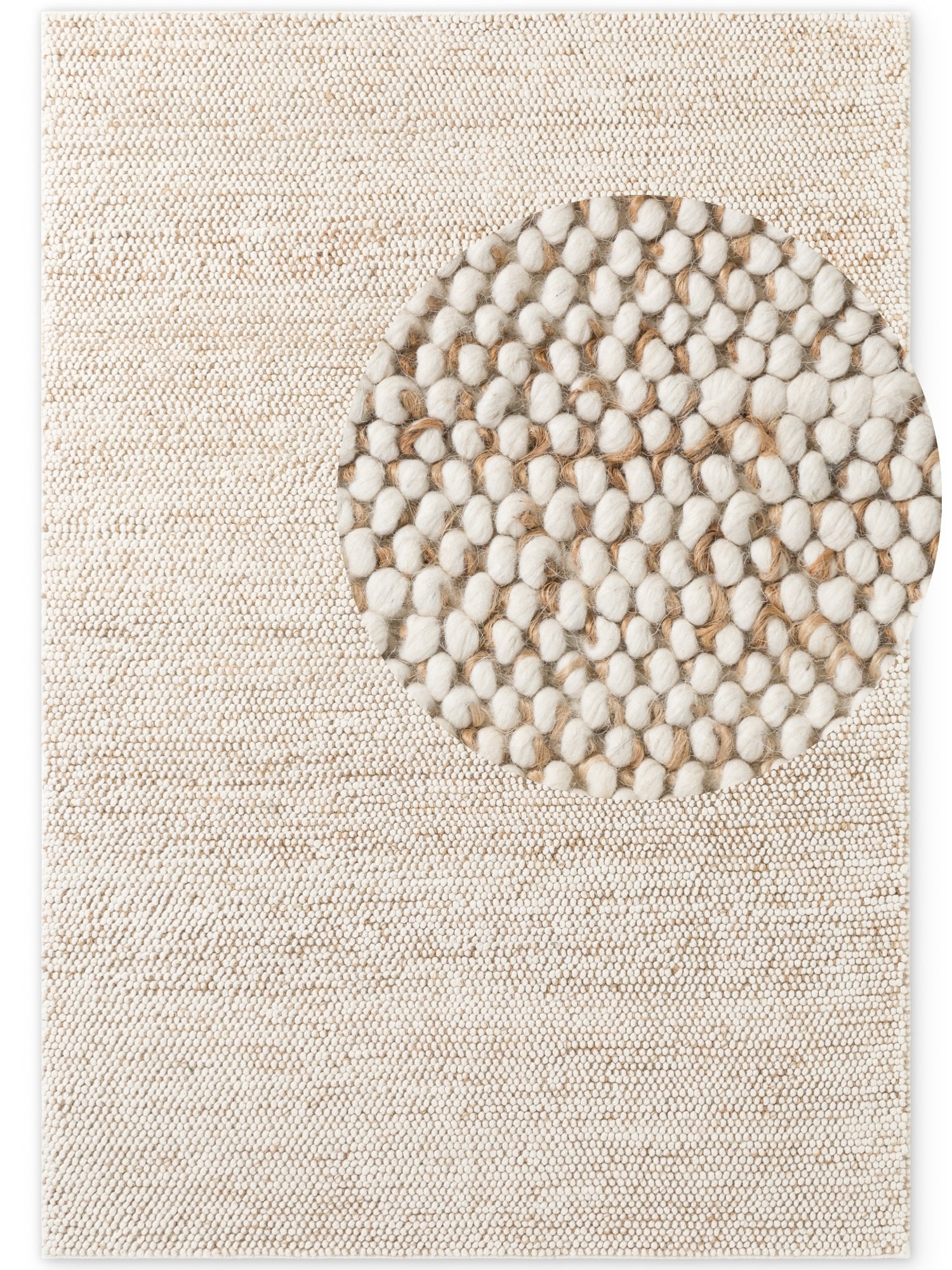 VILLEROY &amp; BOCH 1770 ULL &amp; JUTEMATTA PEA'S NATURLIG KRÄM BEIGE