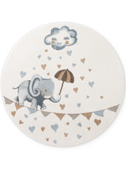 VILLEROY &amp; BOCH BOHO KIDS RUND BARNFILT - ELEPHANT RAIN, CREAM MULTI 106303