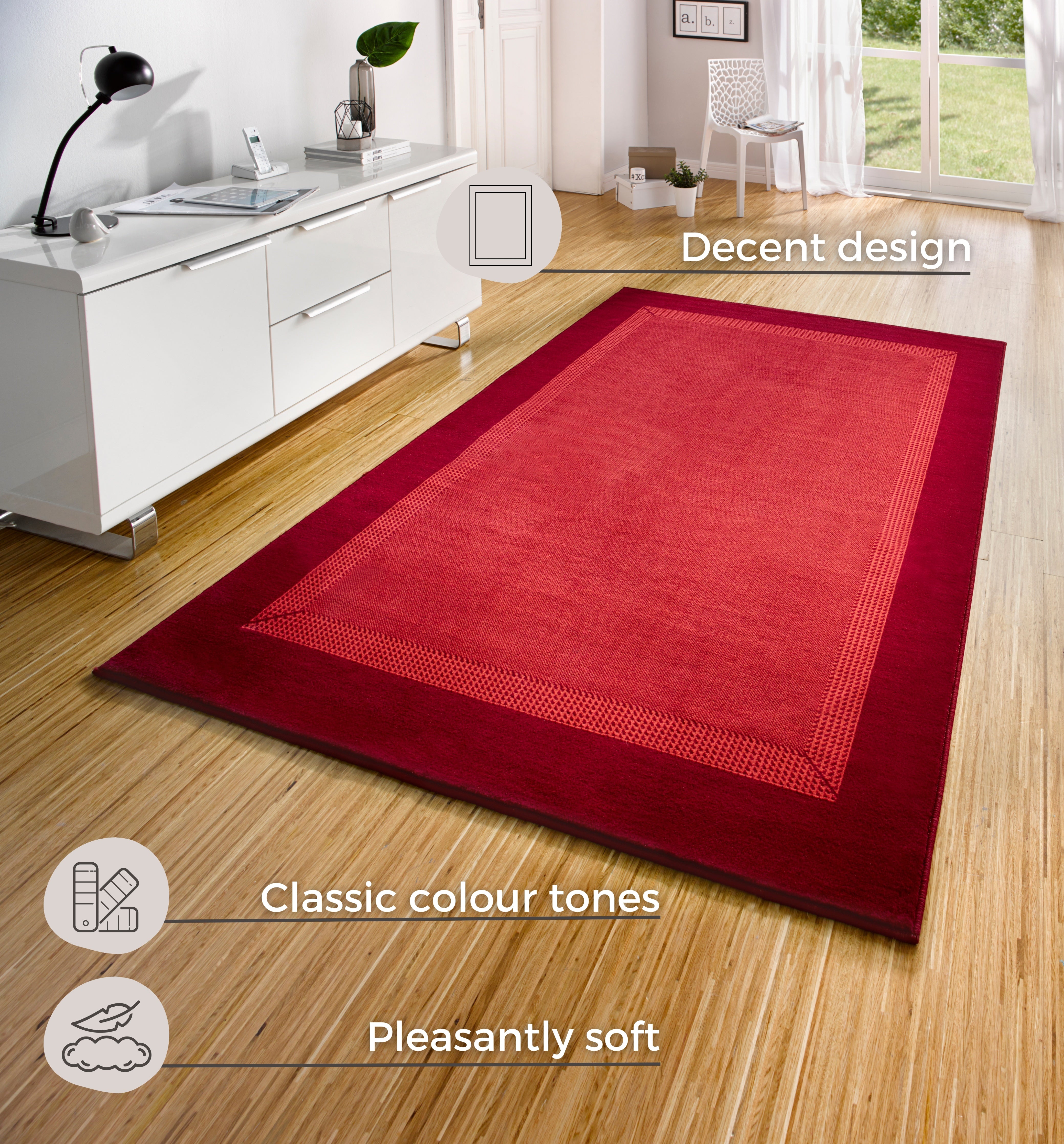 BASIC BANDMATTA, RÖD 102499