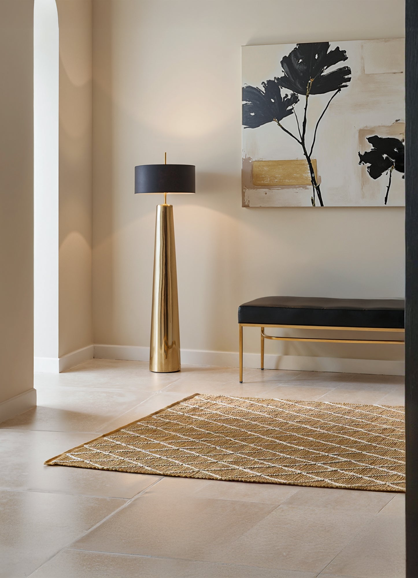 KINU JUTEMATTA, NATURLIG GULD-VIT 106208