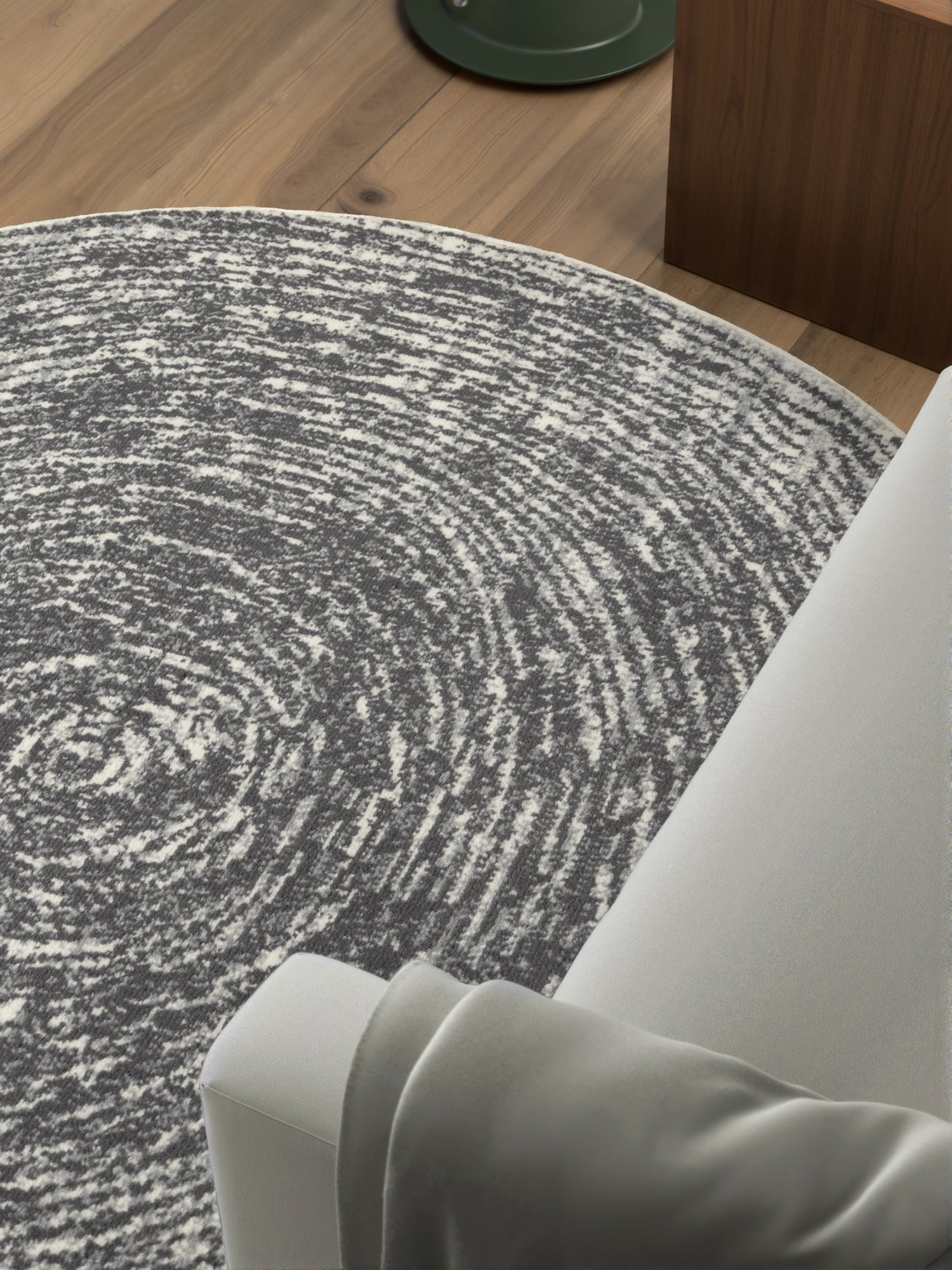 FLORIA RUND MATTA - KRÄMGRÅ 106256