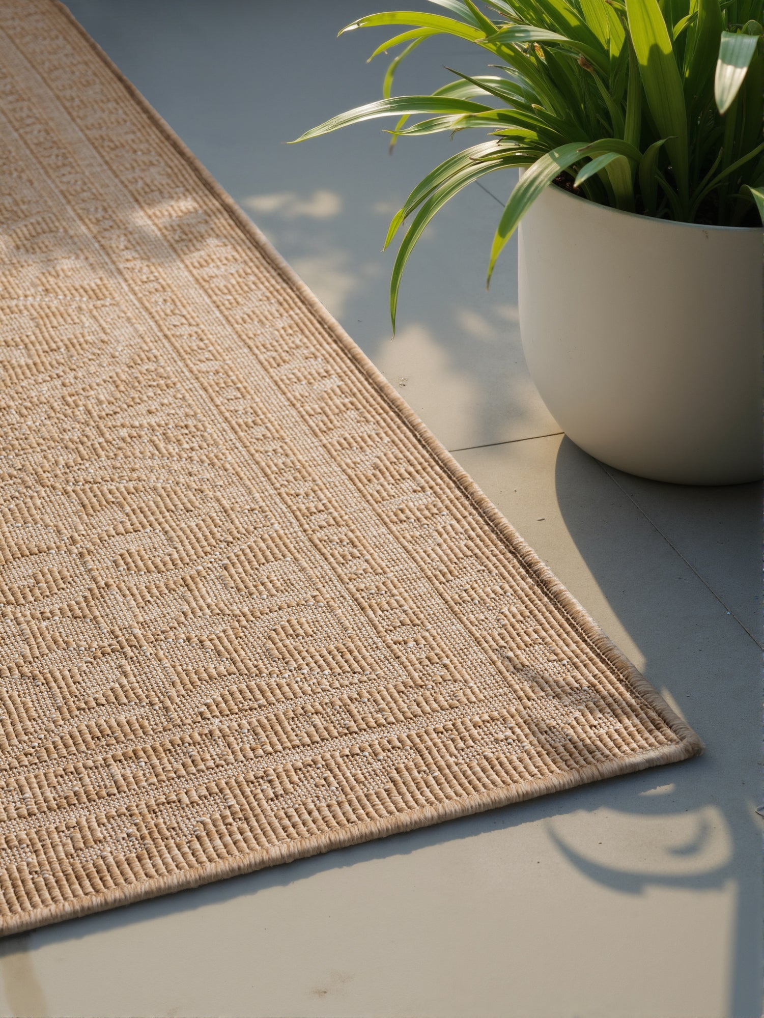 HANSE HOME DUORO - VÄNDBAR UTOMHUSMATTA, JUTE-VIT 106252