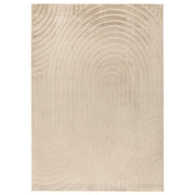 Vågig mjuk modern pälsmatta, 501 beige