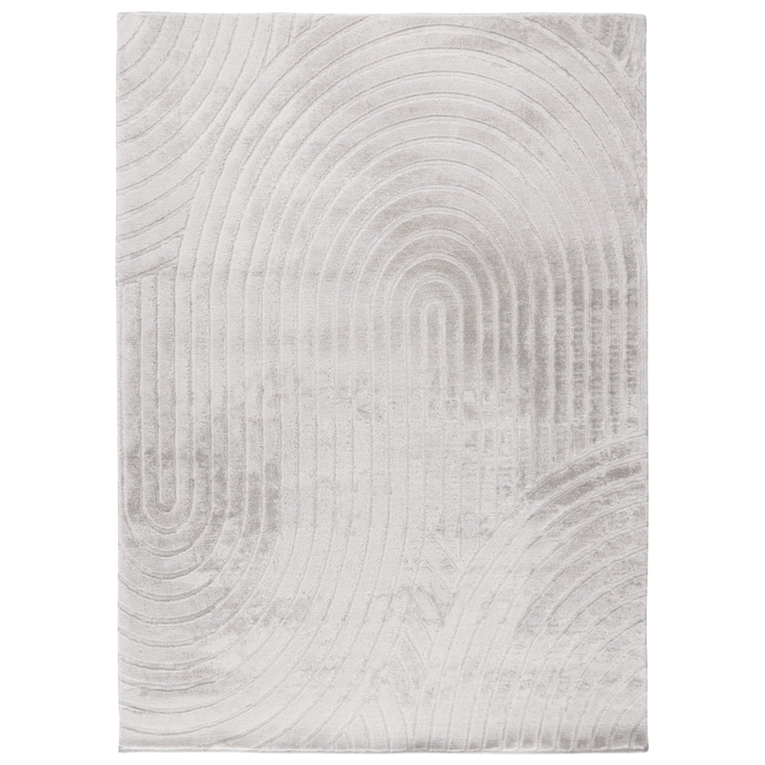 Vågig mjuk modern pälsmatta, 501 ljusgrått