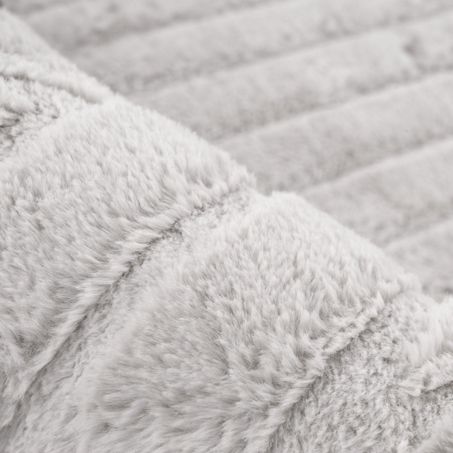 Vågig mjuk modern pälsmatta, 501 ljusgrått