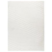 Vågig mjuk modern pälsmatta, 503 Elfenbensvit