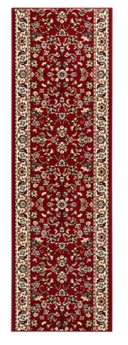 ENKEL VINTAGE MATTLÖPARE I VELOURS, RÖD 102487