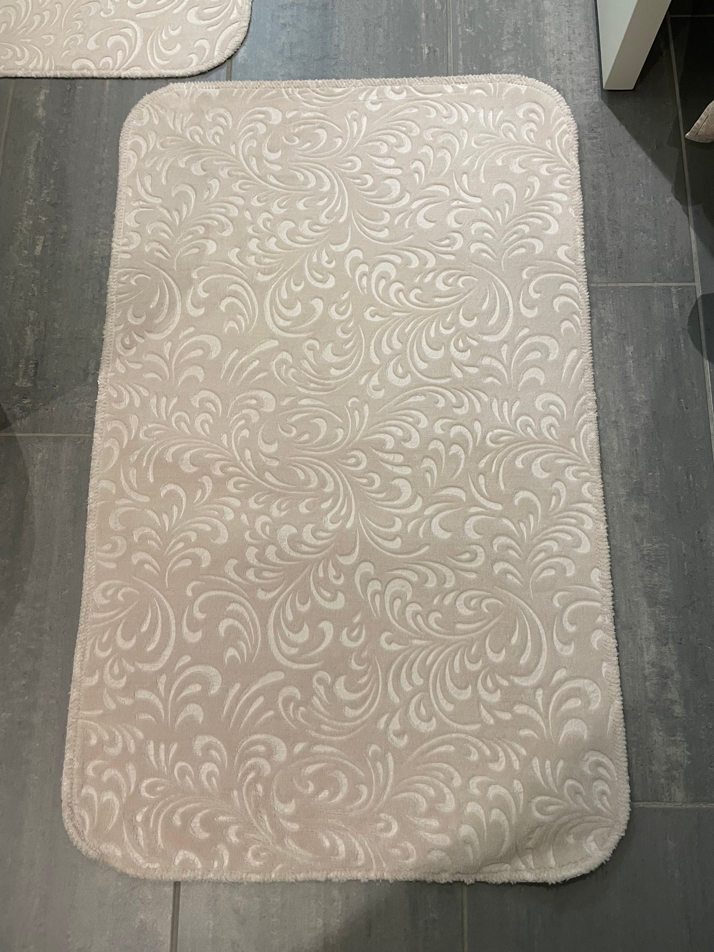 Badrumsmatta set 2 delar/set ALMINA 0961 CREAM