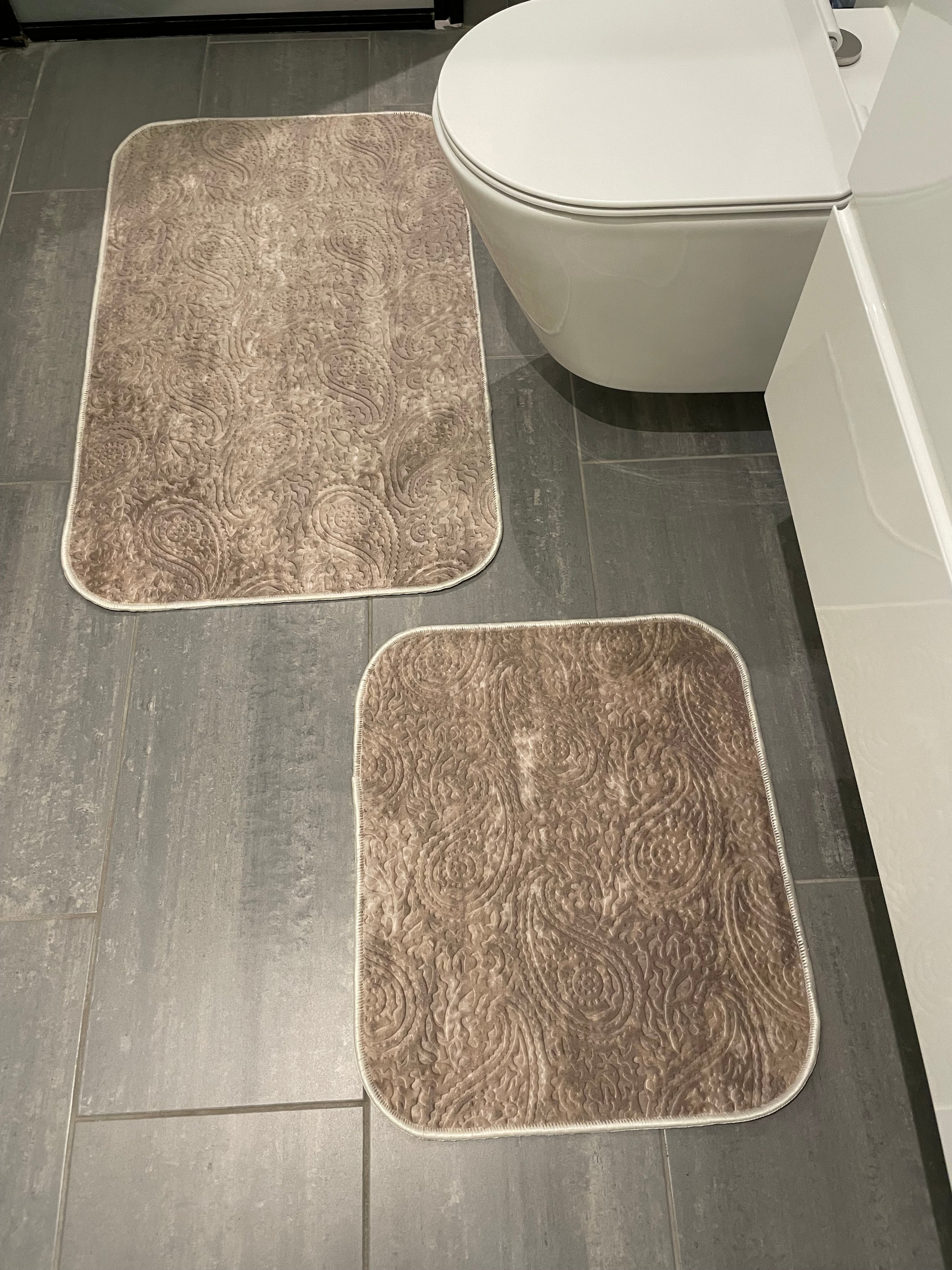 Badrumsmatta set 2 delar/set DANTEEL 0978 MOCCA