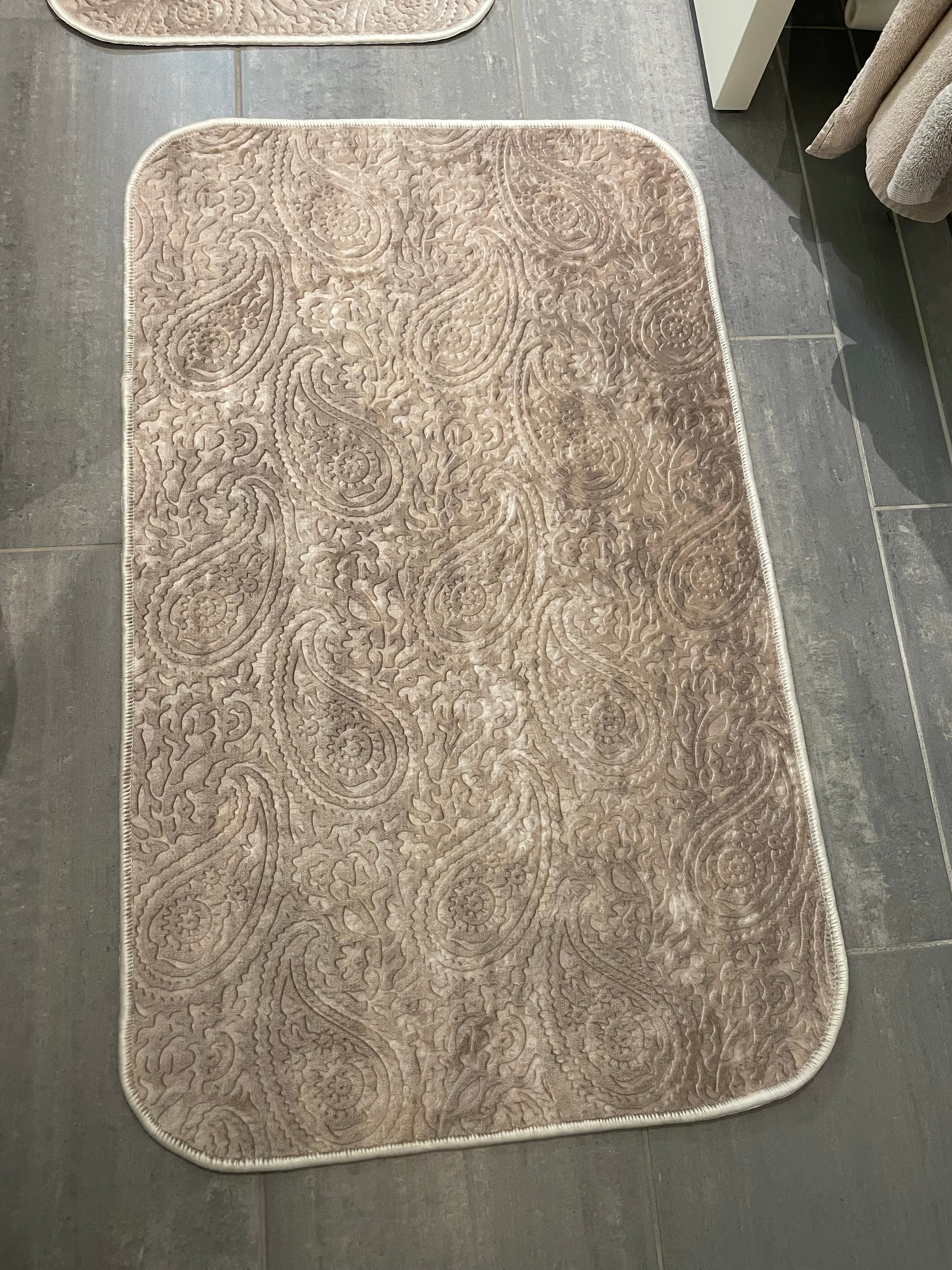 Badrumsmatta set 2 delar/set DANTEEL 0978 MOCCA