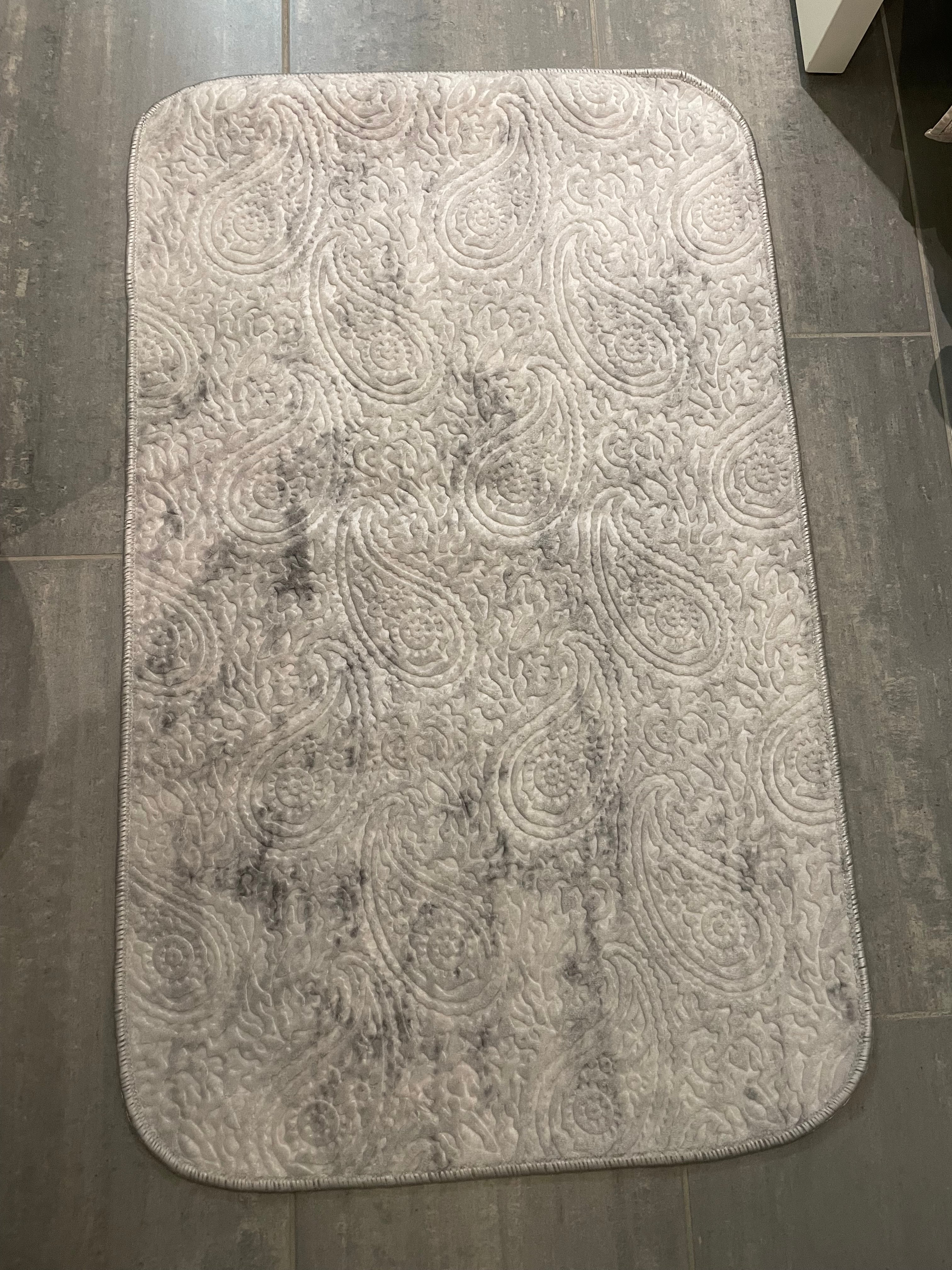 Badrumsmatta set 2 delar/set DANTEEL 0978 SILVER