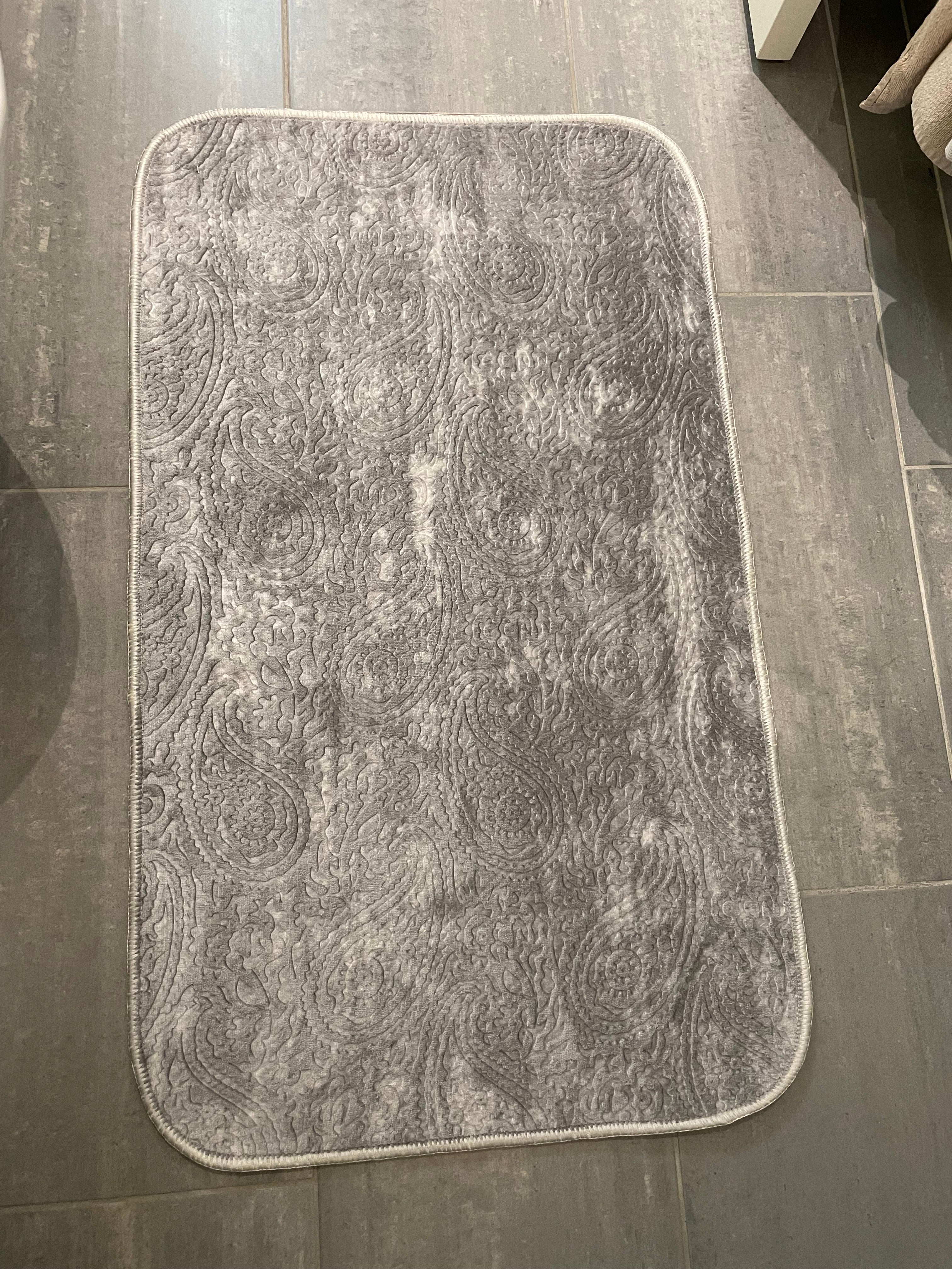 Badrumsmatta set 2 delar/set DANTEEL 0978 GRÅ