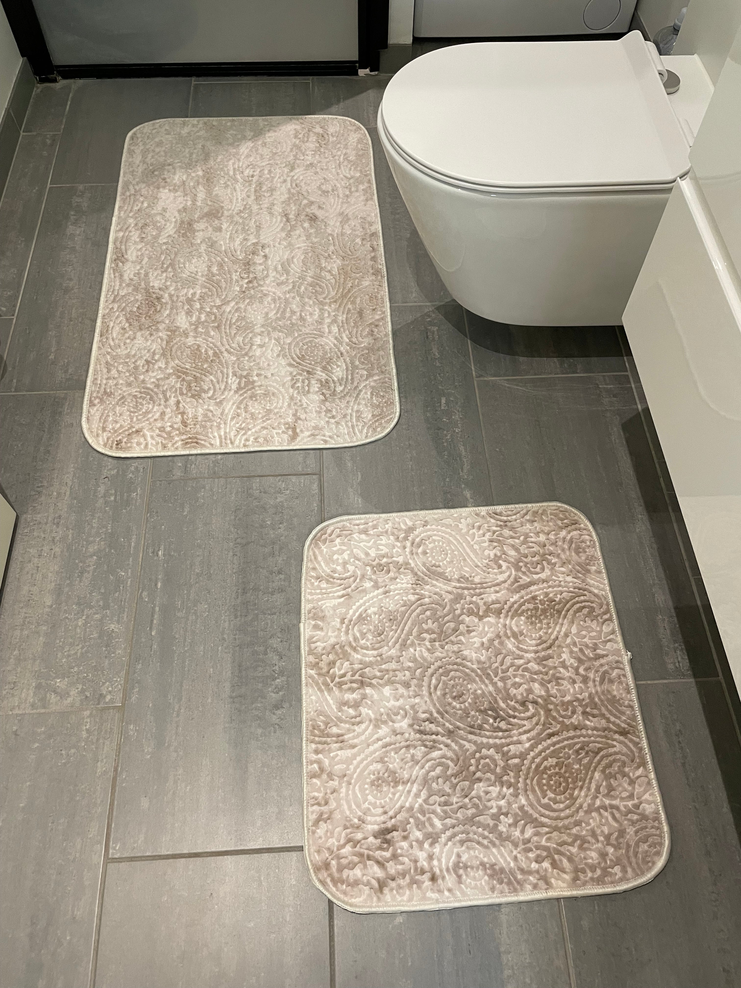 Badrumsmatta set 2 delar/set DANTEEL 0978 BEIGE