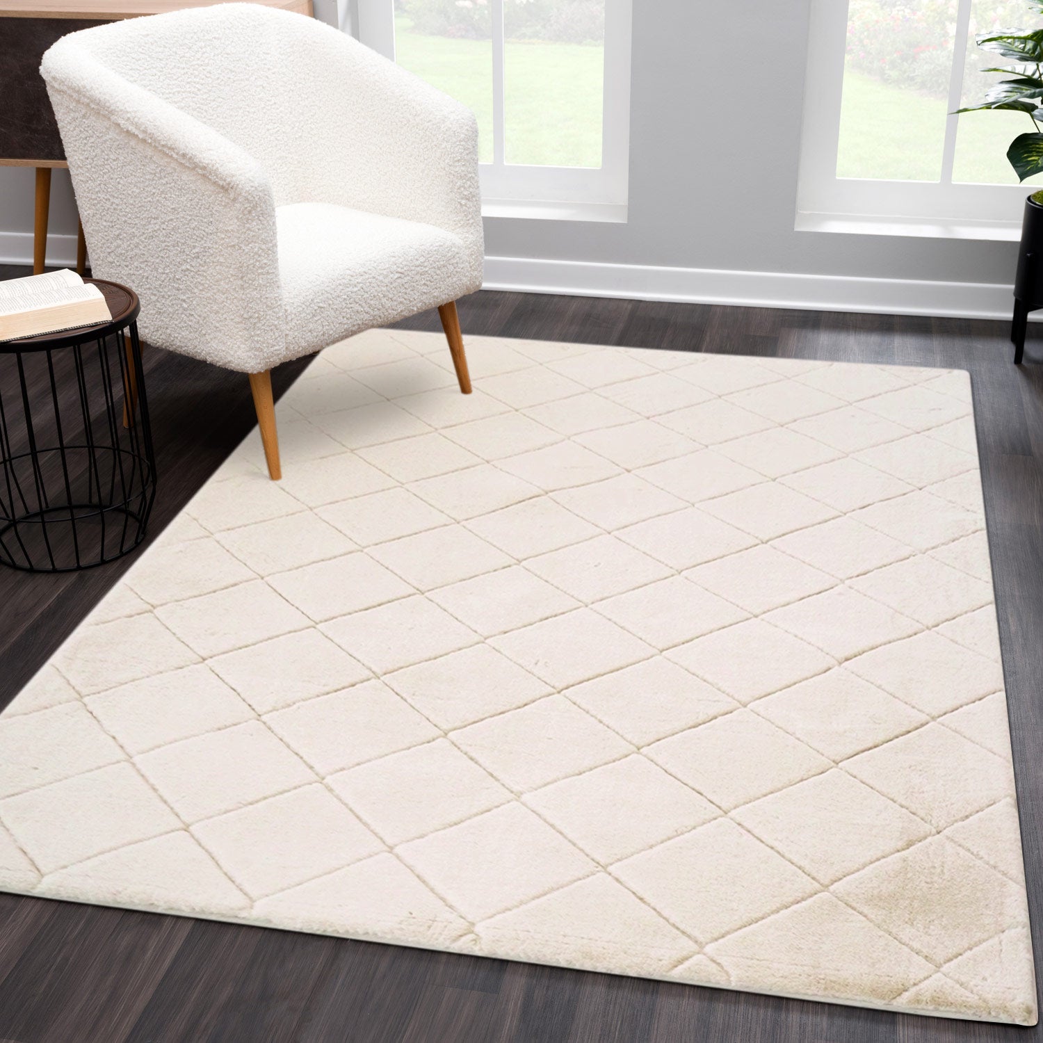 MJUK KVADRAT, 600 ELFENBEN 