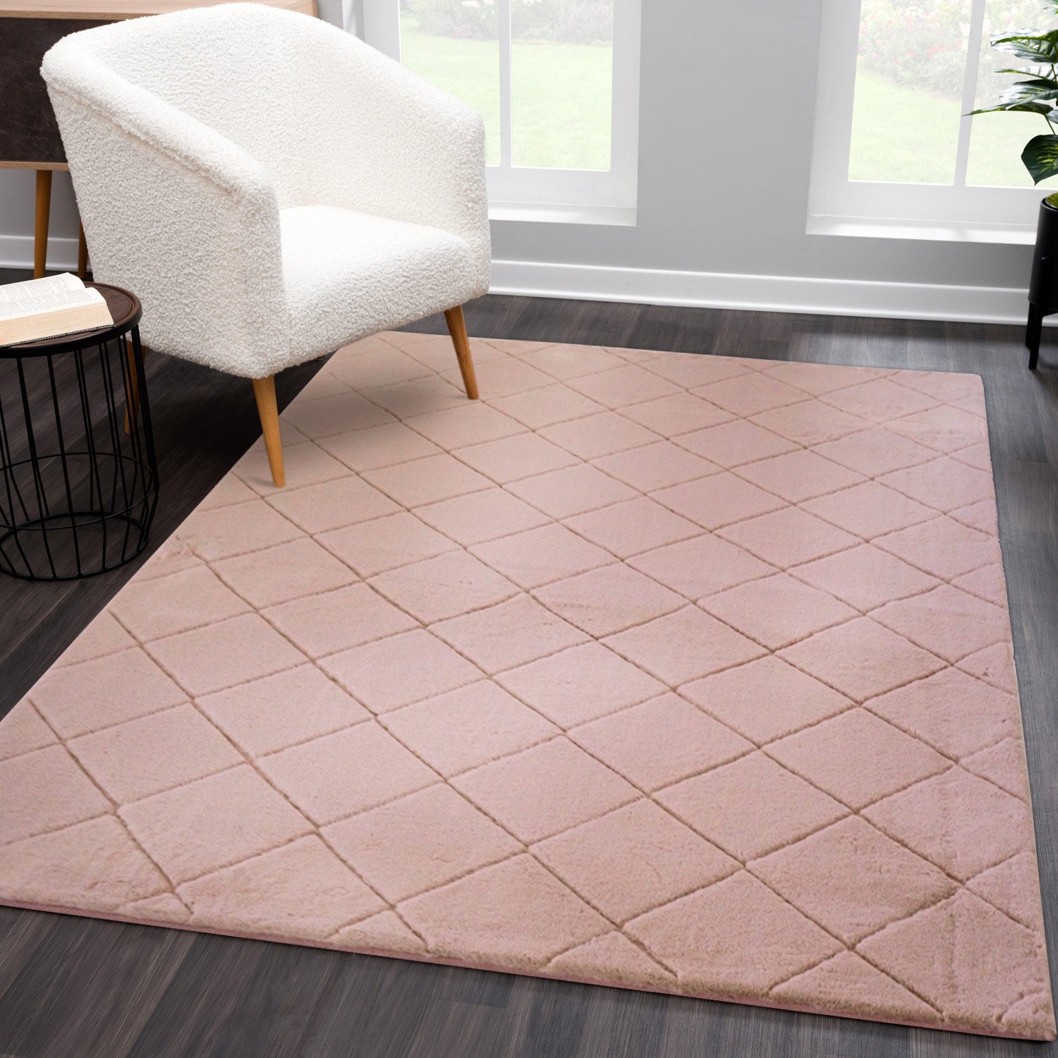 MJUK KVADRAT, 600 ROSA 