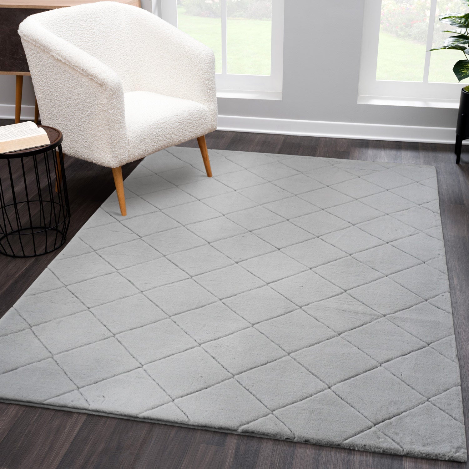 MJUK KVADRAT, 600 SILVERGRÅ 