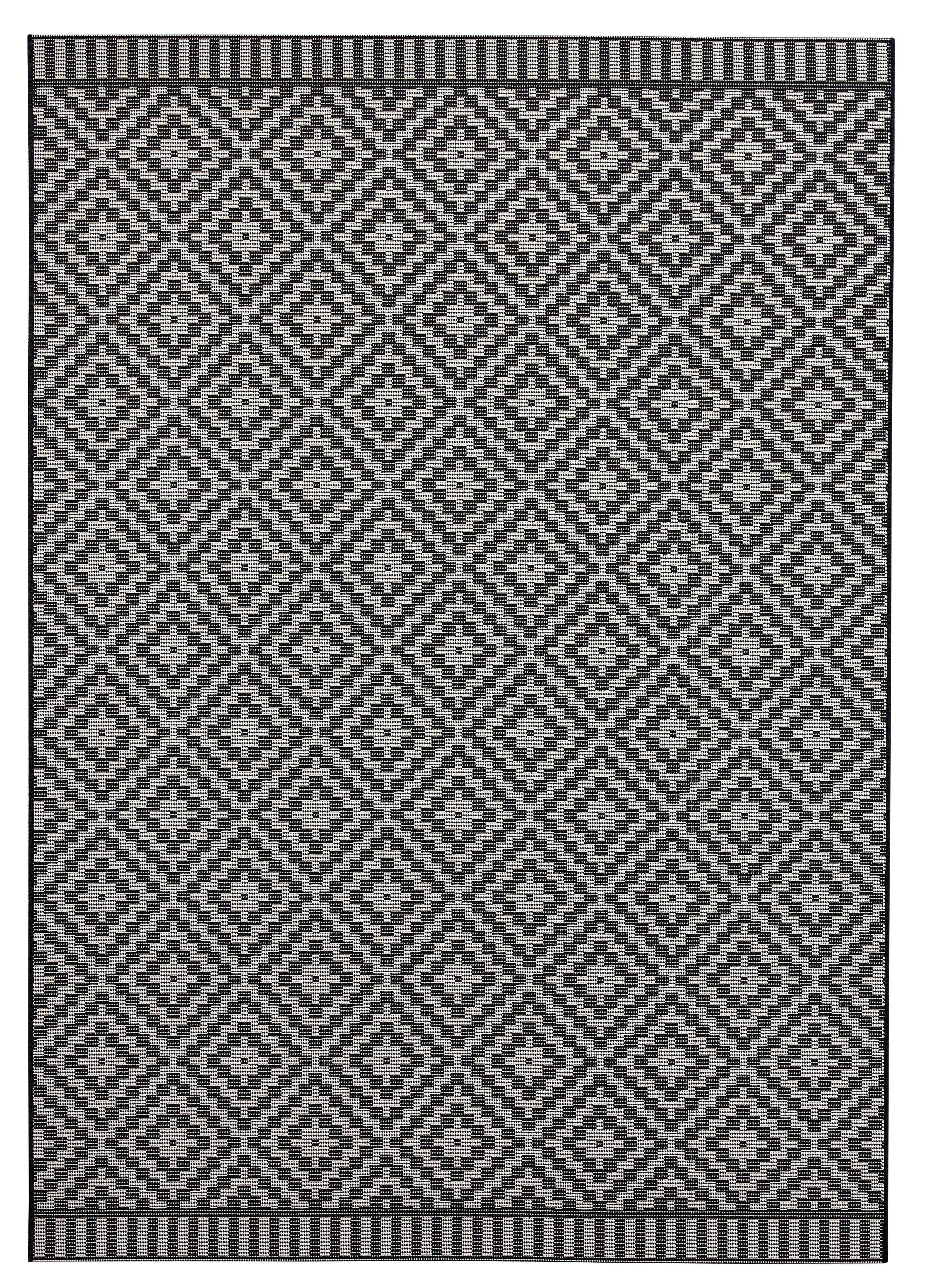 HANSE HOME MIA UTOMHUSMATTA, 103520 SVART-KRÄMFÄRG